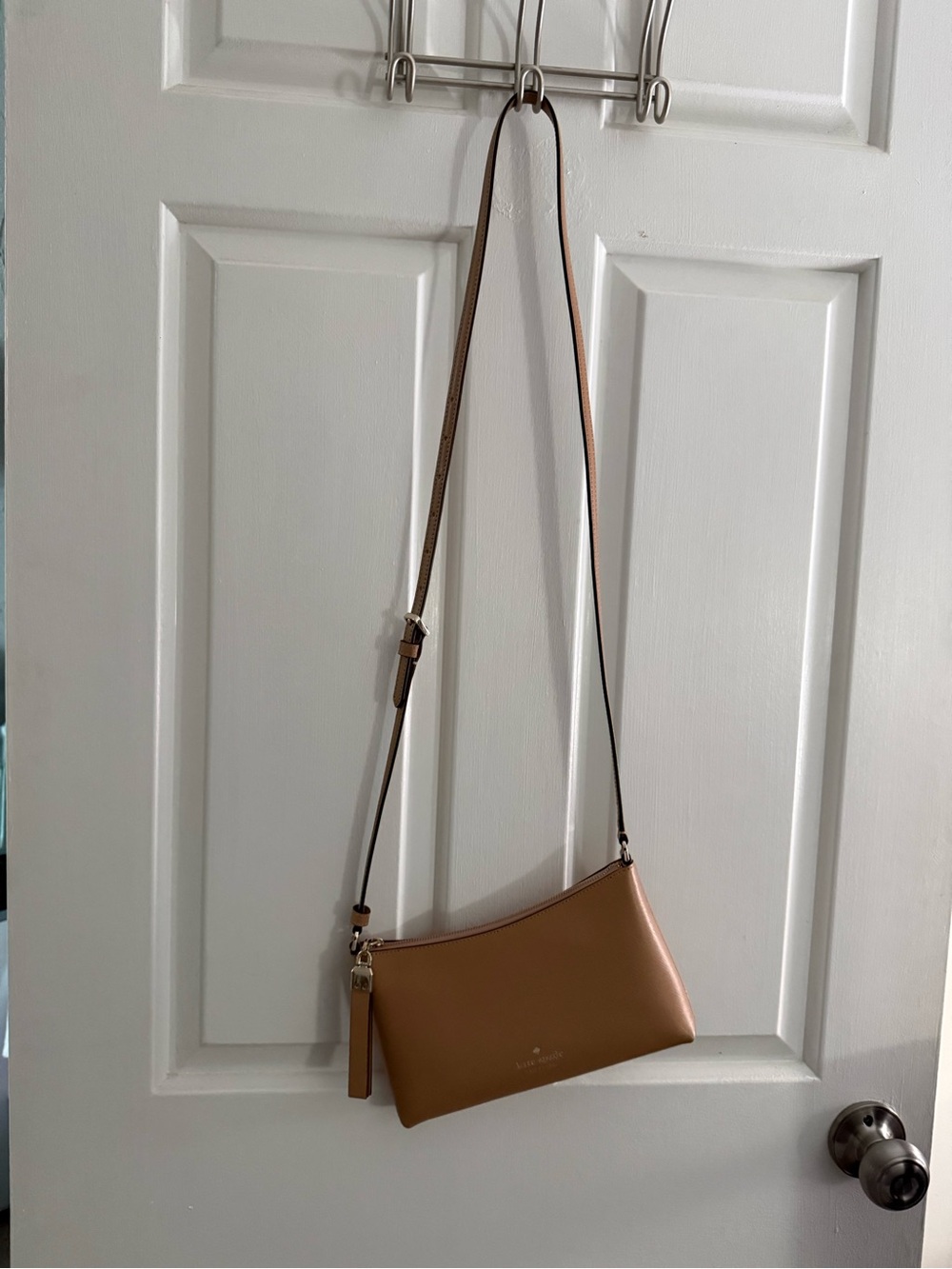 kate spade Tan Leather Crossbody with Adjustable Strap